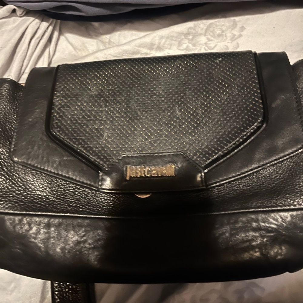 Just cavalli unique large wristlet